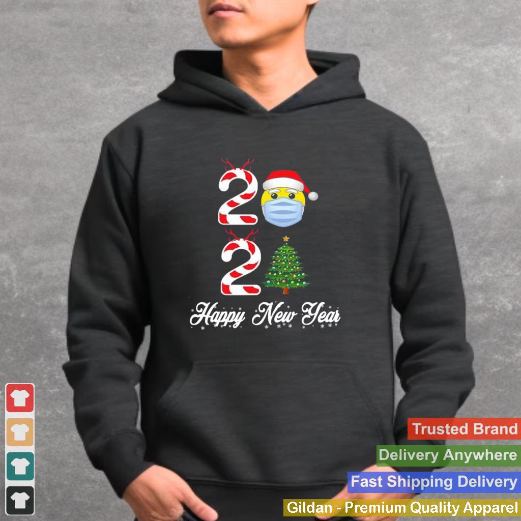 2021 Christmas Tree Mask Happy New Year shirt