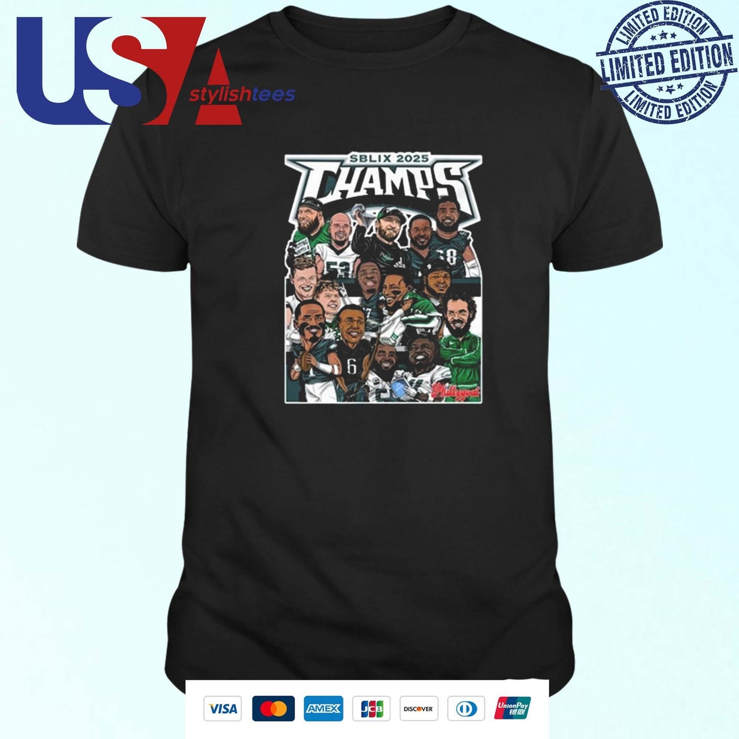 Philadelphia's Dream Team SBLIX 2025 Champs Shirt