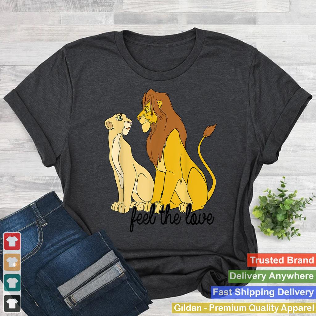 Disney The Lion King Simba & Nala Feel The Love Logo