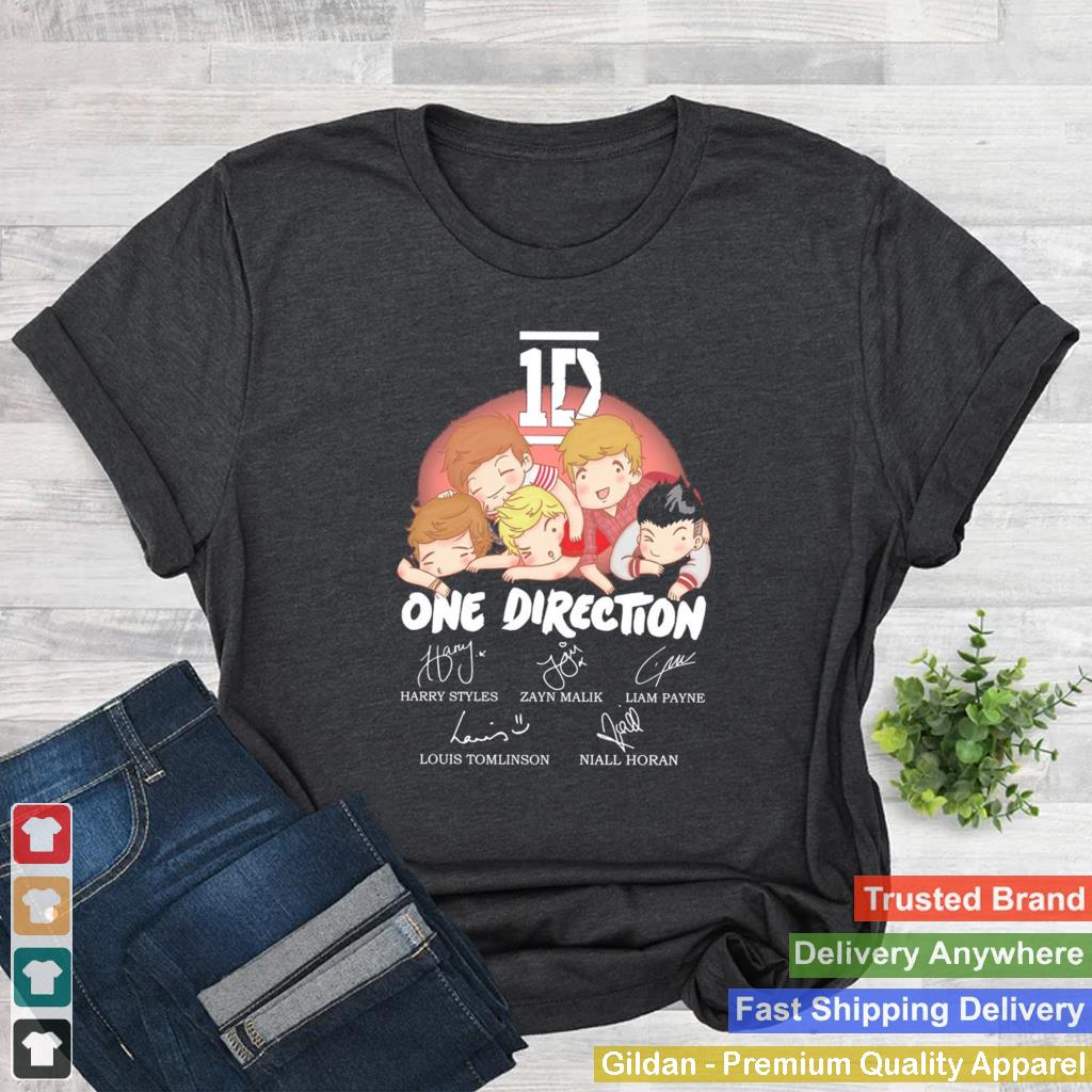 1D one direction chibi signature shirt