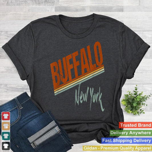 Retro Distressed Buffalo NY