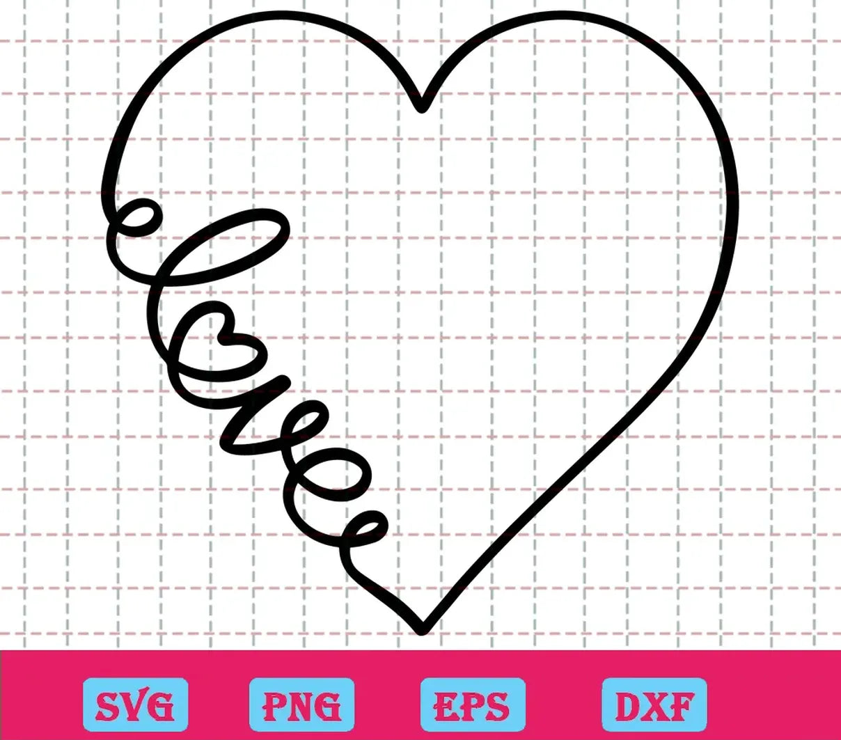 Free Love Heart Svg