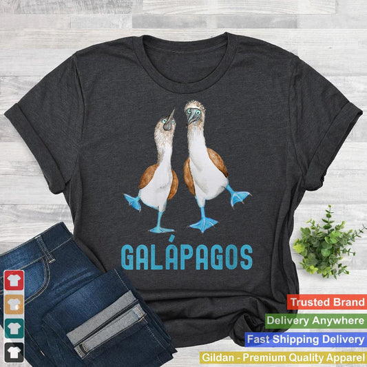 Womens Vintage Islas Galapagos Blue-Footed Booby Dancing Galapagos V-Neck