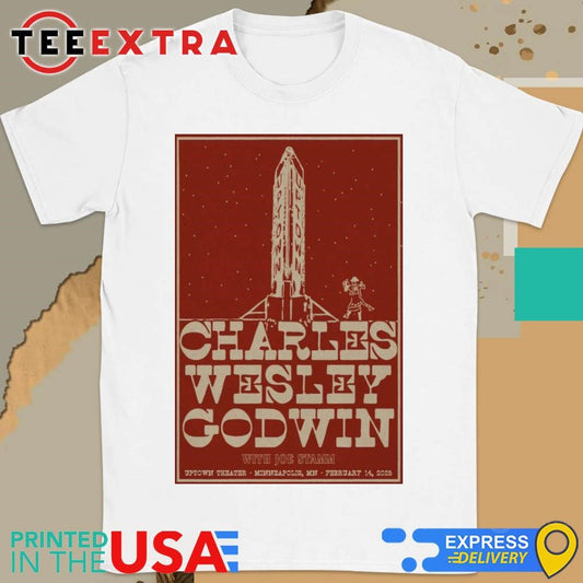 Official Charles Wesley Godwin Feb 14 2025 In Minneapolis MN Tour Shirt