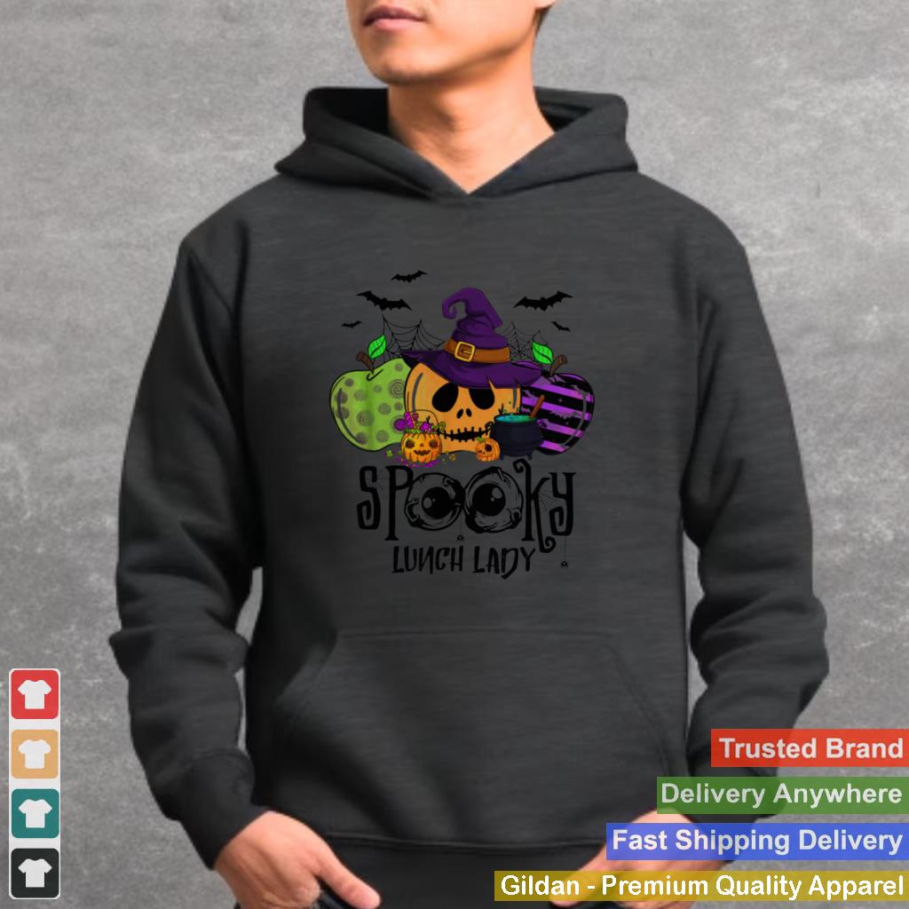 Apples Pumpkin Spooky Lunch Lady Halloween shirt