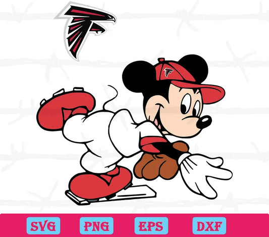 Atlanta Falcons Mickey , Svg Designs