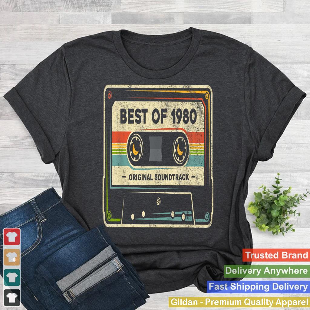 Retro Best of 1980 Mixtape Vintage 44th Birthday Cassette