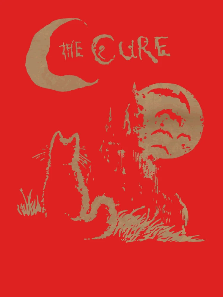 The Cure Cat Moon 90S Alt Indie Rock Band For Men For Women Cat Lover Gift By Koryyarris