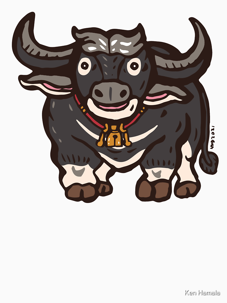 Water Buffalo Smile By Nokhookdesign