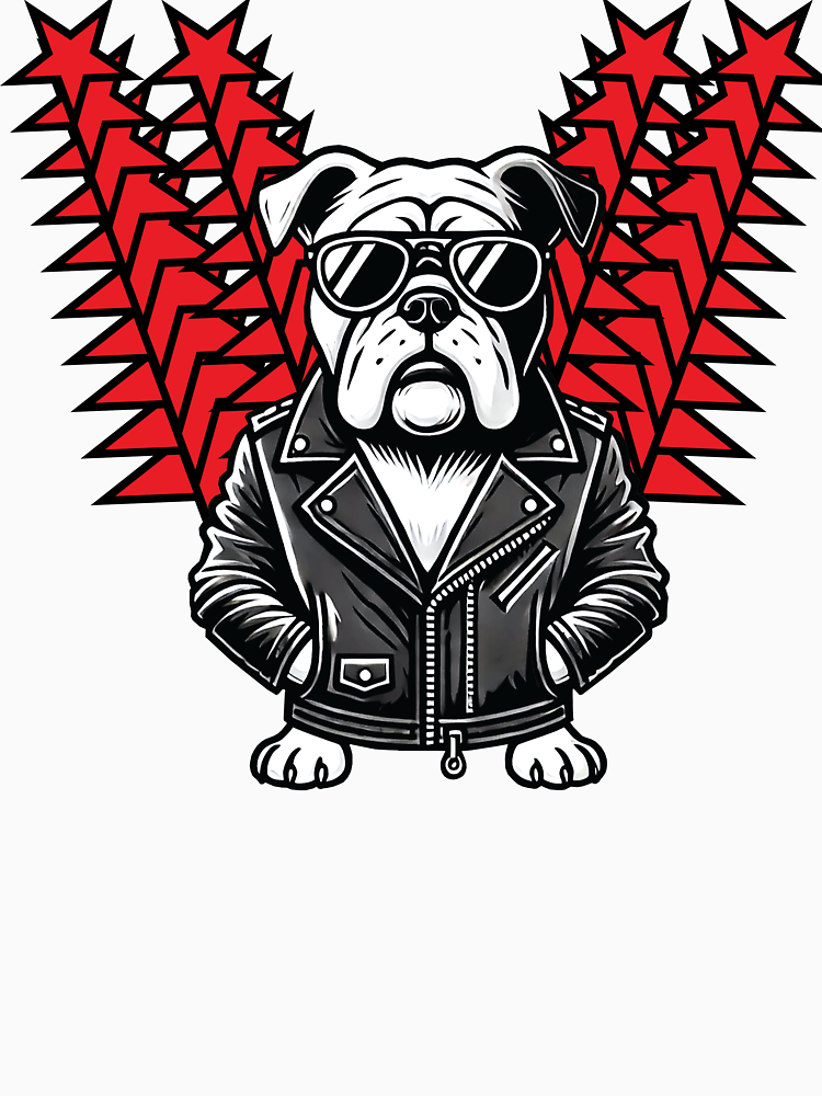 Cool Bulldog Is Wearing Leather Jacket 1 By Sunnysnaplover