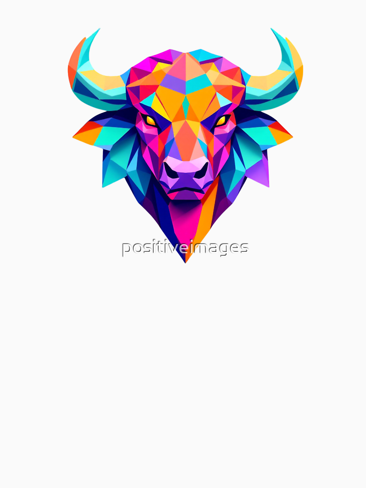 Multi Colored Buffalo By Positiveimages