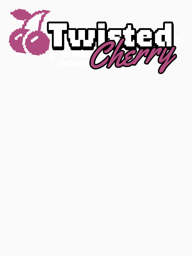 Twisted Cherry Basic Logo Purple White By Discothreadz