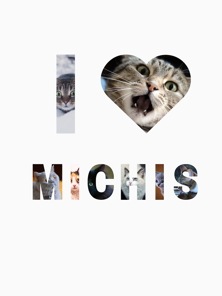 I Love Michis Cute Cat Lover Design By Sublimationpro