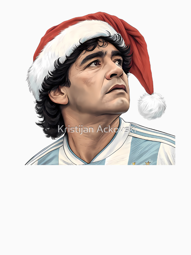 Diego Maradona Football Legend Christmas Edition By Ackovskisw