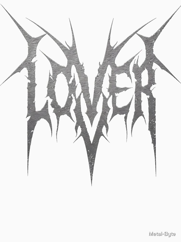 Lover Metal Logo A Fusion Of Romance And Raw Energy By Metal Byte