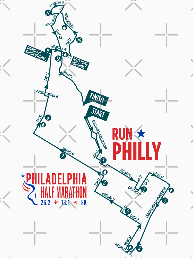 Philadelphia Marathon In Eagles Green By Leftoverprints