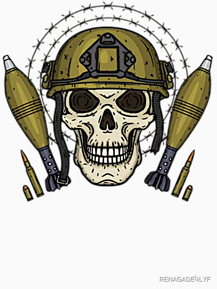 Skull Solider Bombs And Bullets By Renagade4Lyf