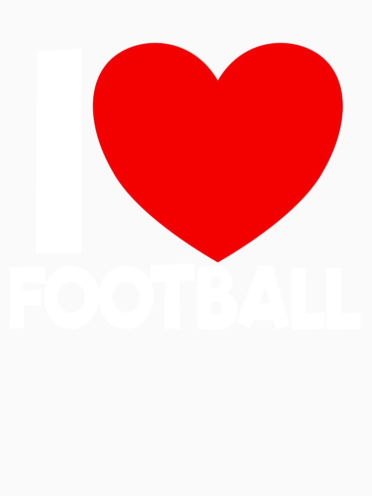 I Love Football Red Heart Football Lover I Love Football Gear By Dynamicdesign Style 2