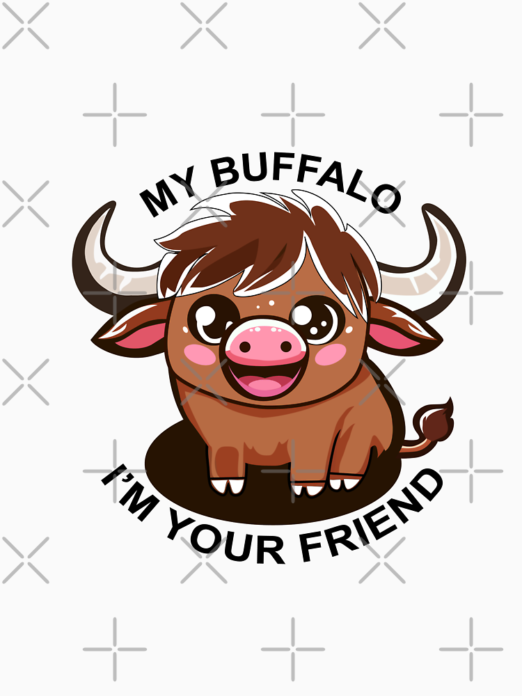 My Cute Smiling Buffalo By Meesub