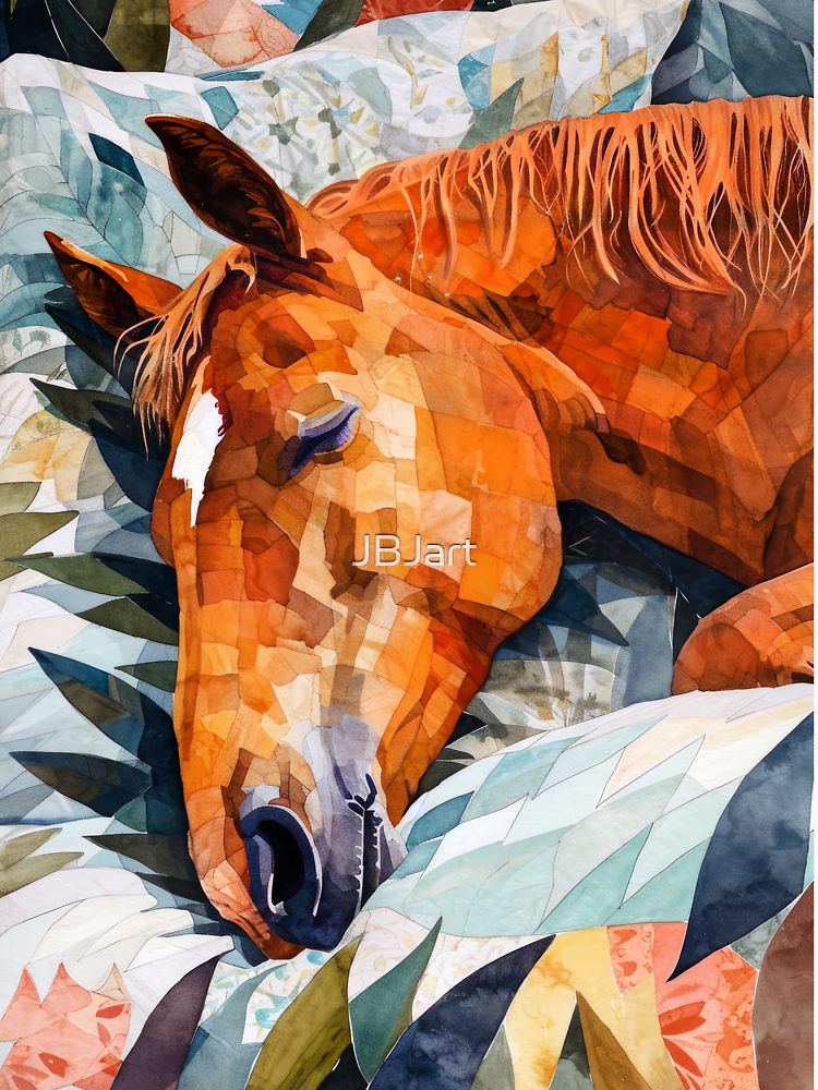 Sleeping Horse Animal Art Horse By Jbjart