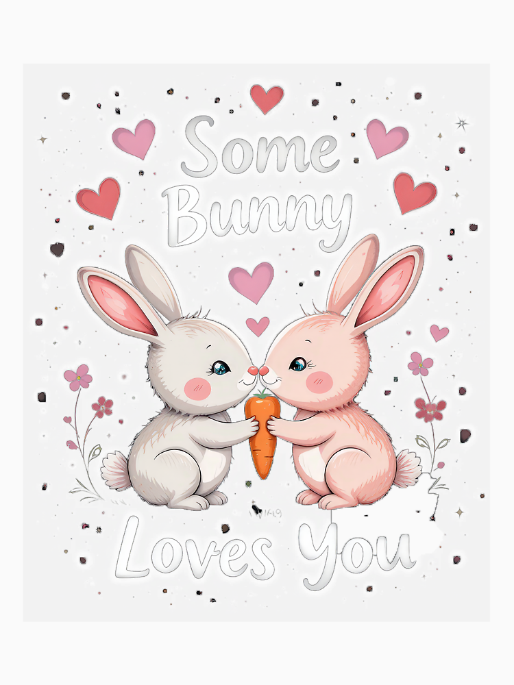 Valentines Day Rabbit Couple Design By Rajnisharmarb