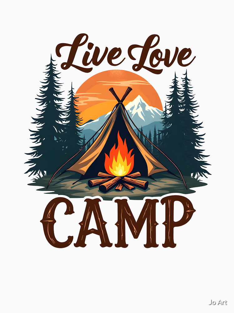 Live Love Camp By Jo Art1