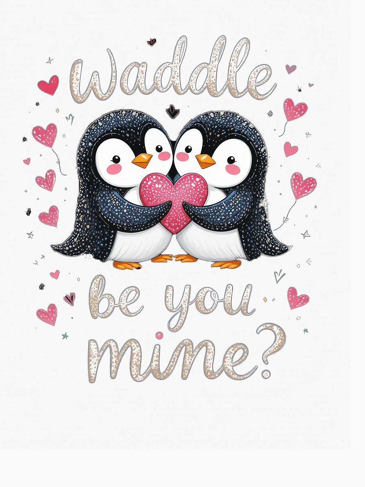 Valentines Day Penguin Couple Design By Rajnisharmarb