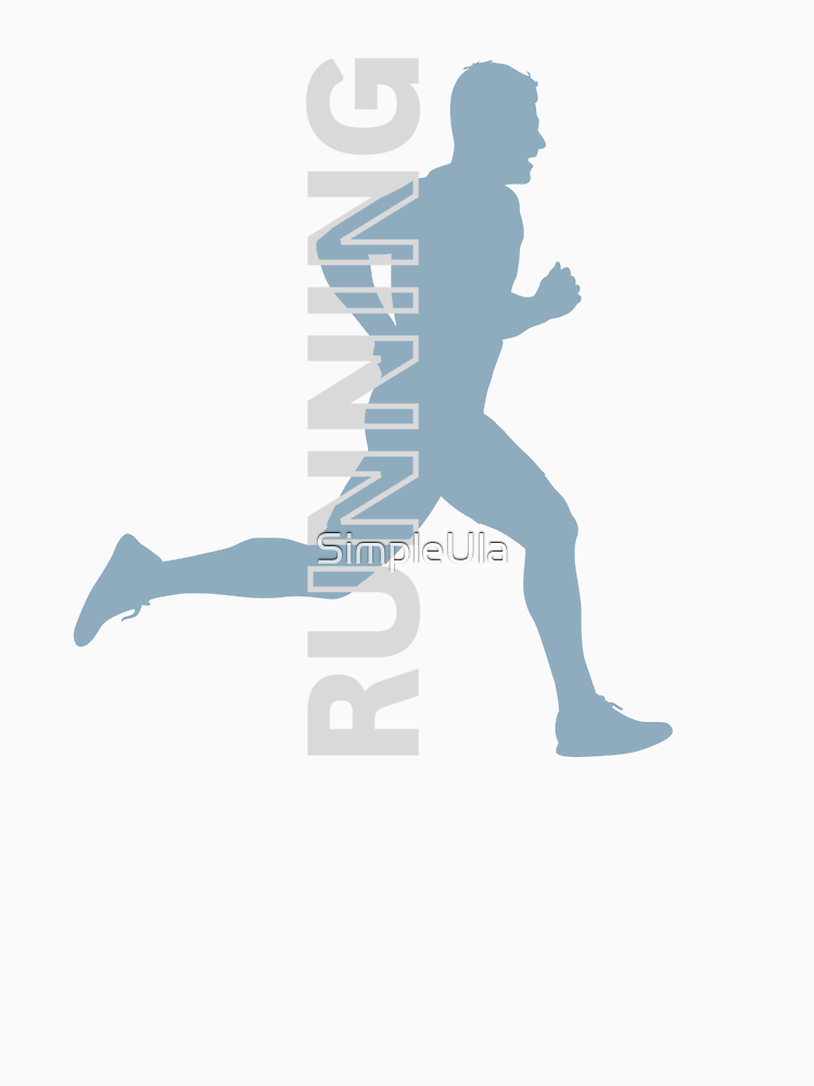 Running Man Silhouette Athletic Design For Runners By Simpleula