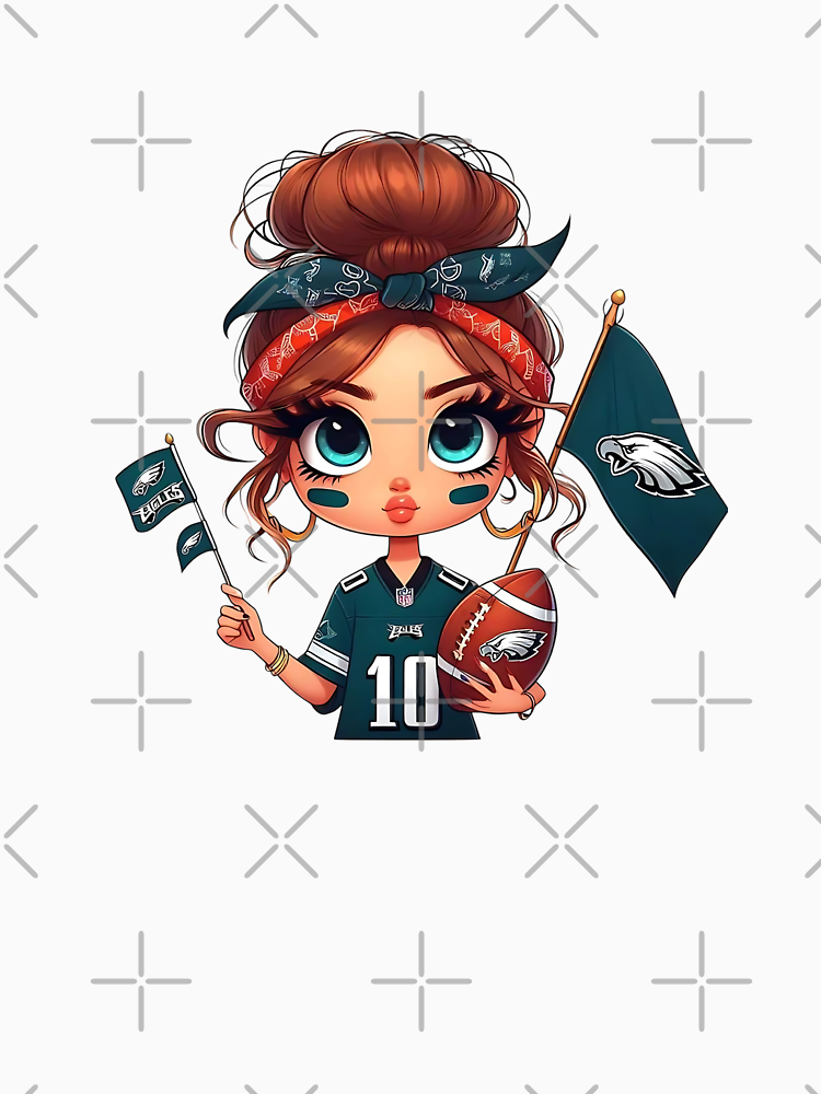 Philadelphia Eagles Fan Red Hair Ladies By Chattykathiegft