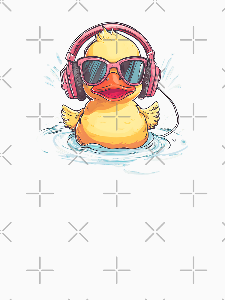 Rubber Duck With Headphones By Dersenat