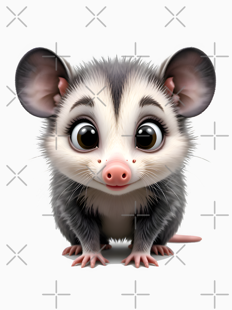 Mini Animal Art 4K Opossum By Smileymagic Style 2