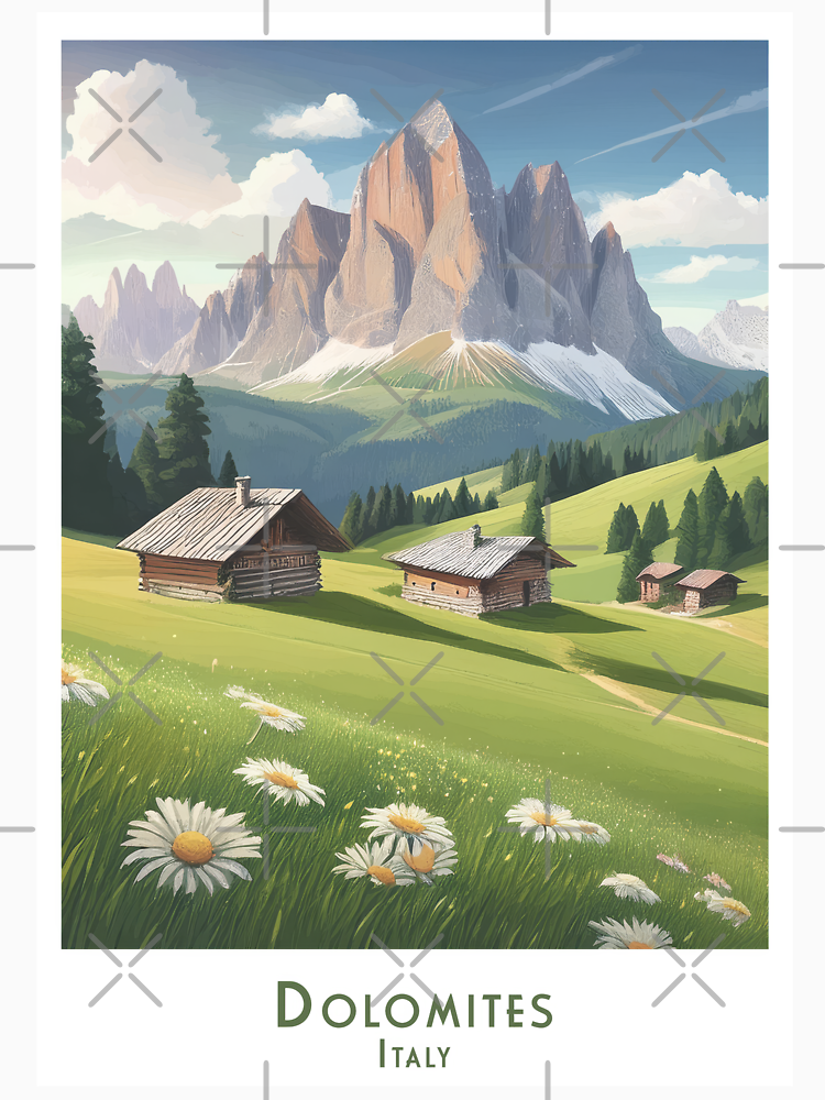 Alpine Magic Vintage Retro Minimal Dolomites In Italy By Pod24