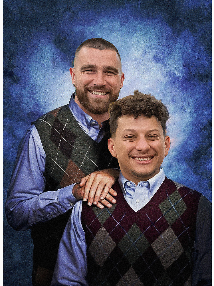 Kelce And Mahomes Stepbrothers By Vvdesigns