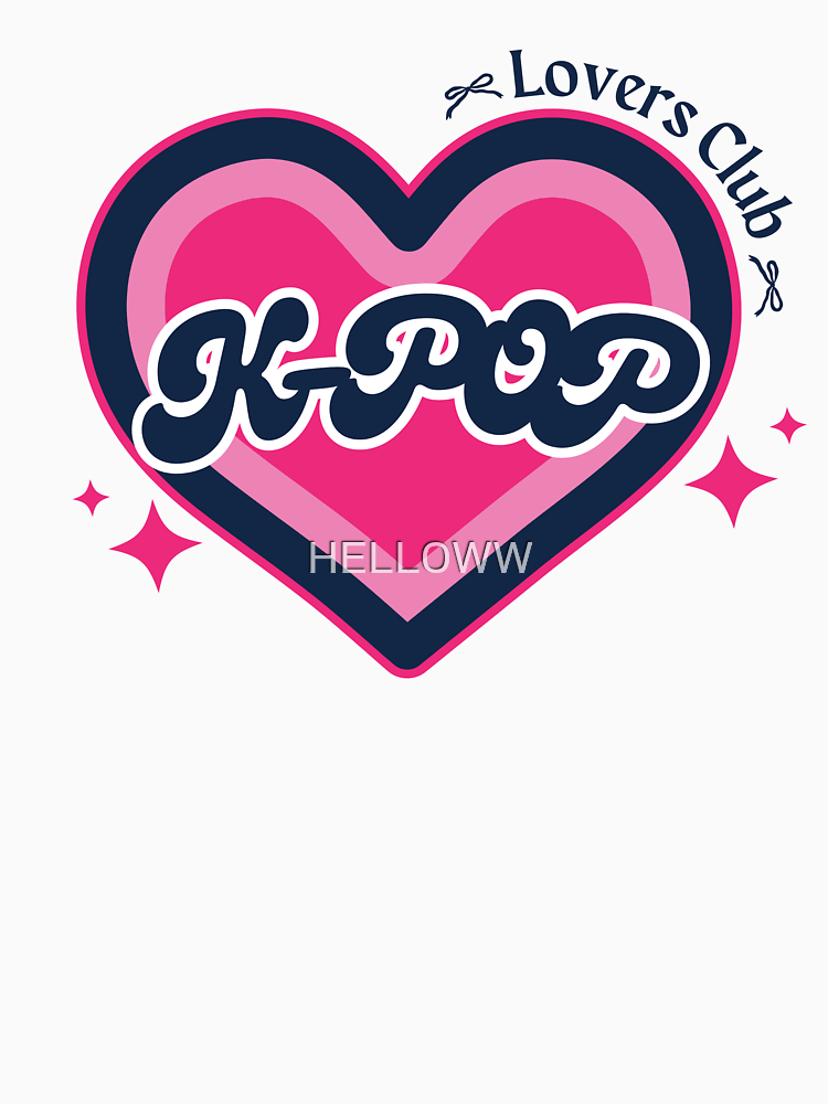 Kpop Lovers Club Y2K Preppy Heart Design By Hell0Ww