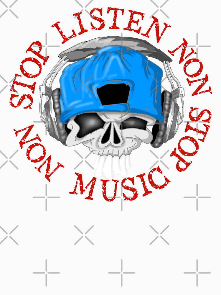 Skull Headphones Listen Non Stop Music By Theenddesign