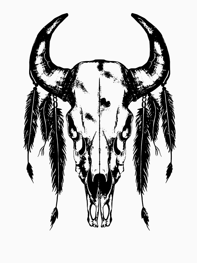 Native American Buffalo Skull By Wild Co