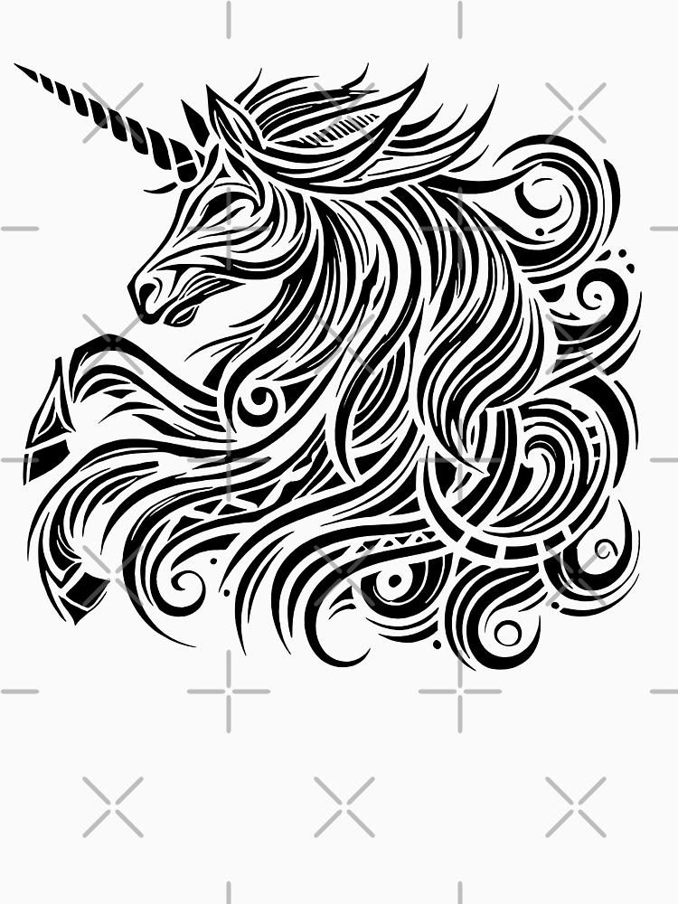 Tribal Unicorn By Spectrumshine