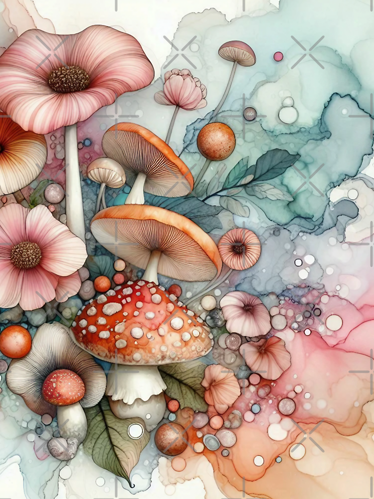 Vintage Wild Mushrooms By Graphicsclub Style 2