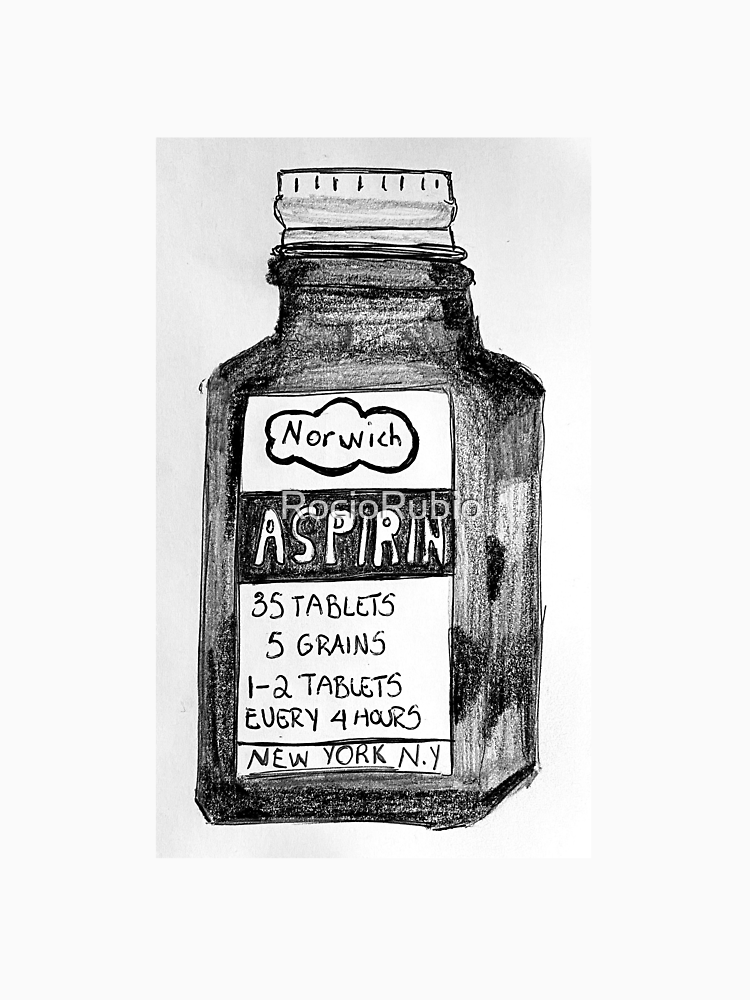 Vintage Bottle Aspirin By Rociorubio