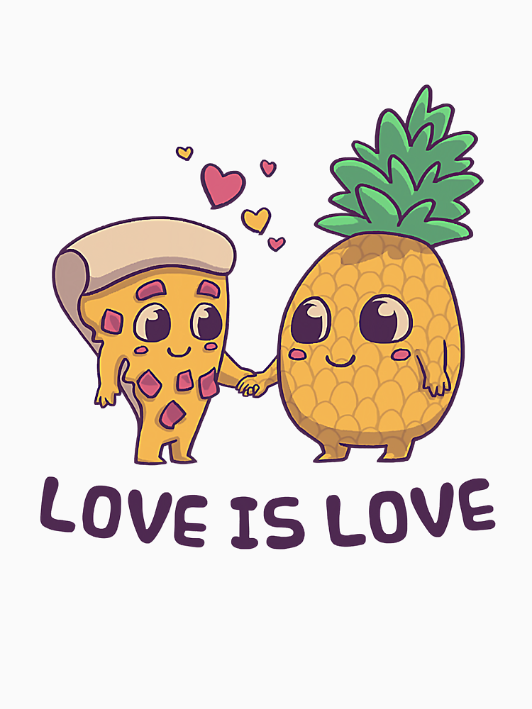 Pineapple Pizza Love Cute Pride By Anthonymark14