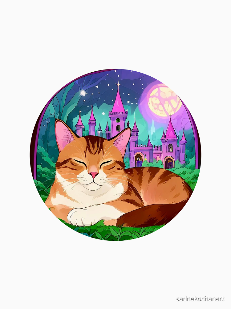 Fantasy Sleeping Cat By Sadnekochanart