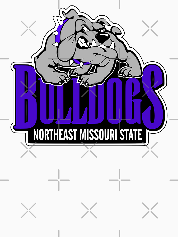 Vintage Northeast Missouri State Bulldogs Logo By Osprey34