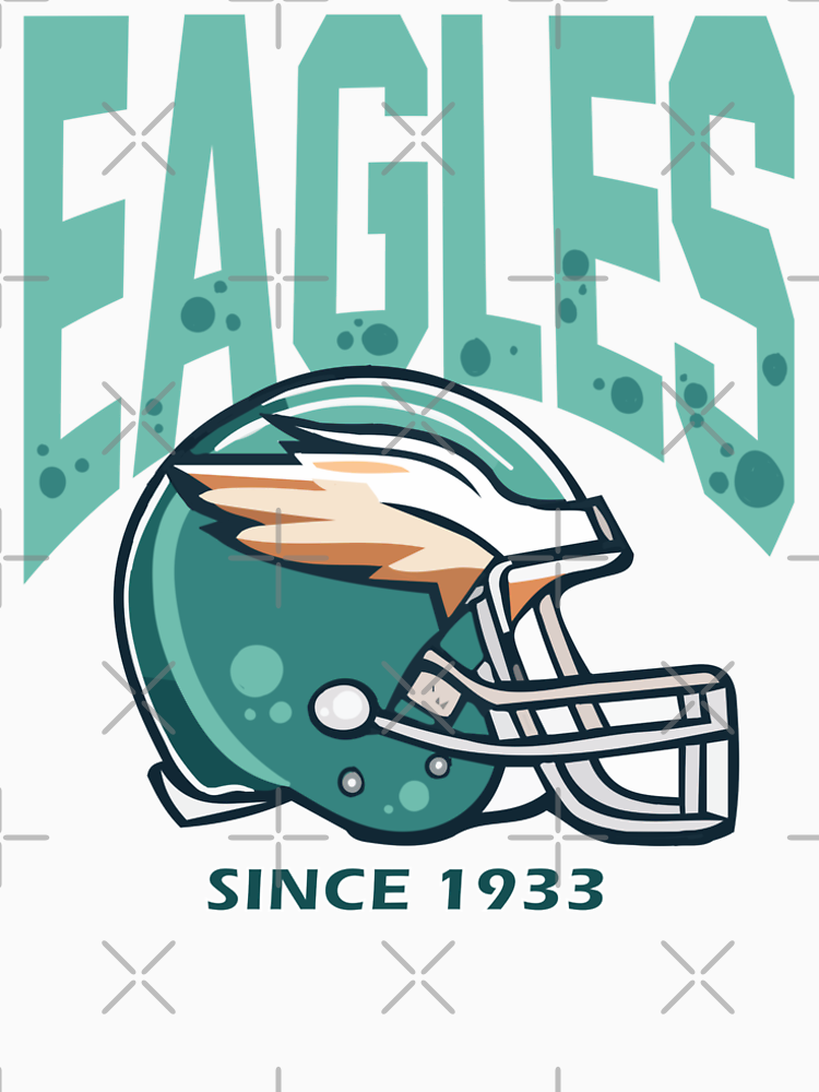 Philadelphia Eagles Vintage Helmet Design Retro Football Fan Art By Ebbsw