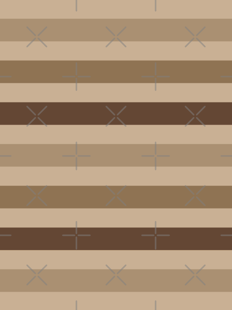 Brown Beige Stripes Pattern By Cutecrazytshirt