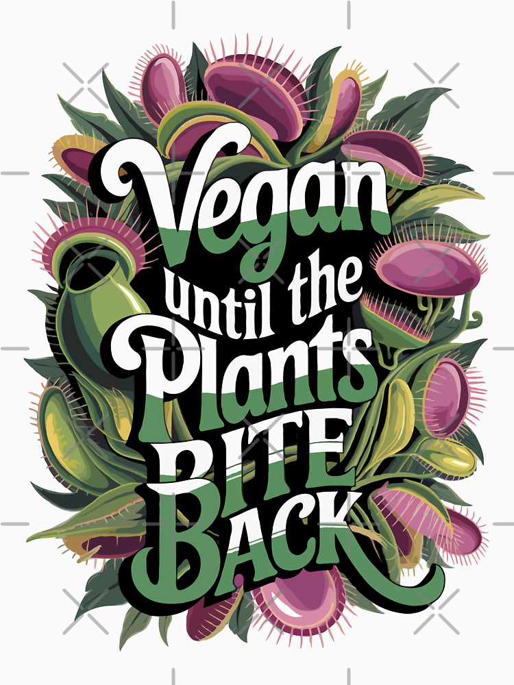 Vegan Until The Plants Bite Back Carnivorous Plants By Liona Art