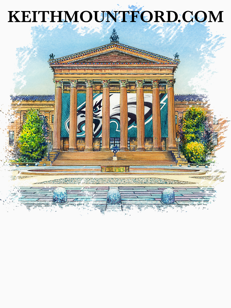 Philadelphia Eagles Art Museum By Theartybrit