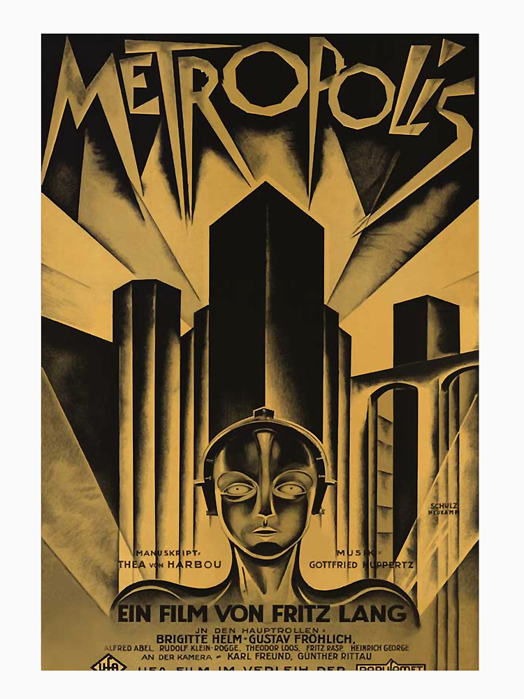 Metropolis Fritz Lang 1926 Vintage Movie Poster Bandw Classic By Cherieunderwood