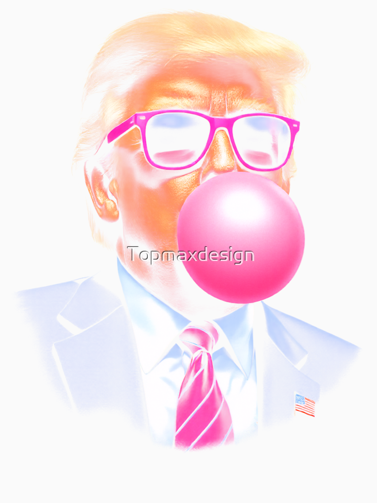 Cute Pink President Donald Trump 2024 Bubble Gum By Topmaxdesign