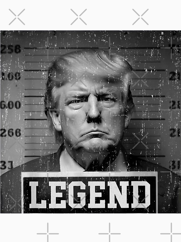 Trump 2024 Mugshot President Legend T Shirt By Sandrakryvonis