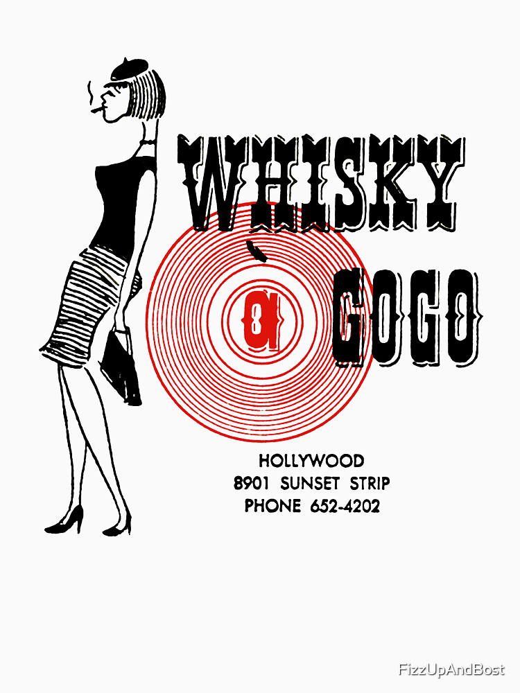 Whisky A Go Go Vintage Poster Restoration Digital Painting Retro Band Gig Poster By Fizzupandbost